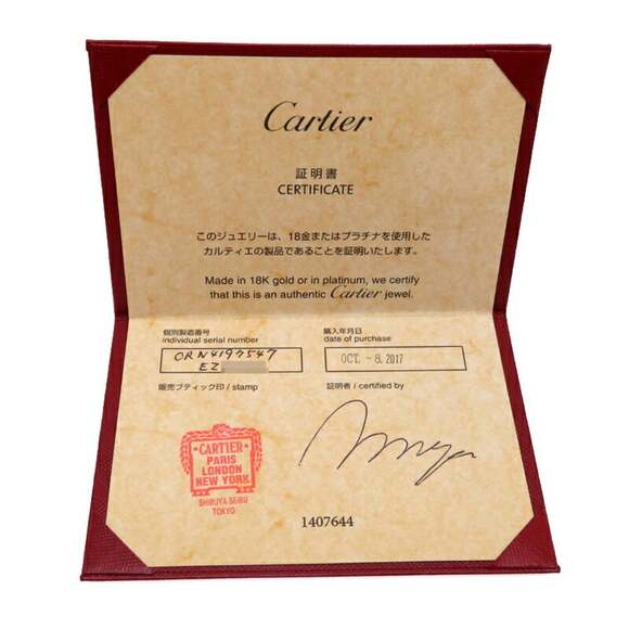 CARTIER Authentic Silver Ring #47
